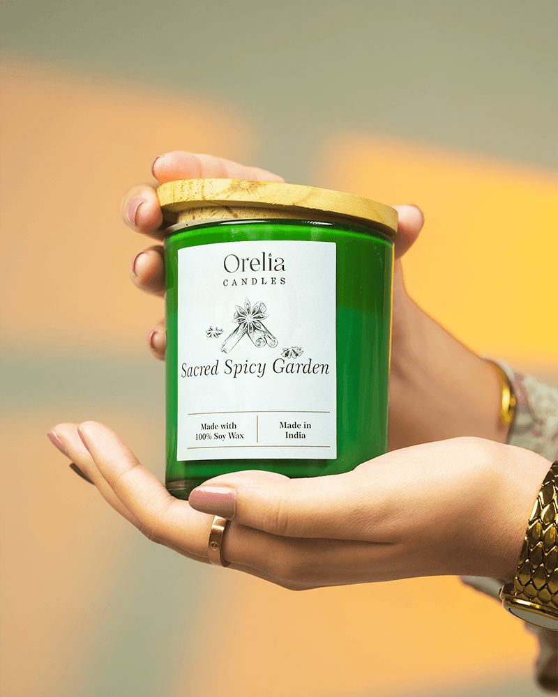 Tall Jar Sacred Spicy Garden Candle